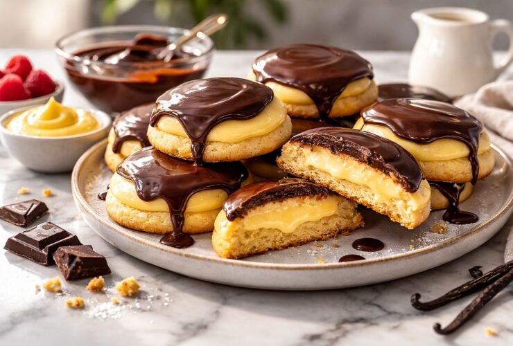 Boston Cream Pie Cookies Recipe