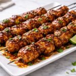 Chipotle Honey Chicken Skewers