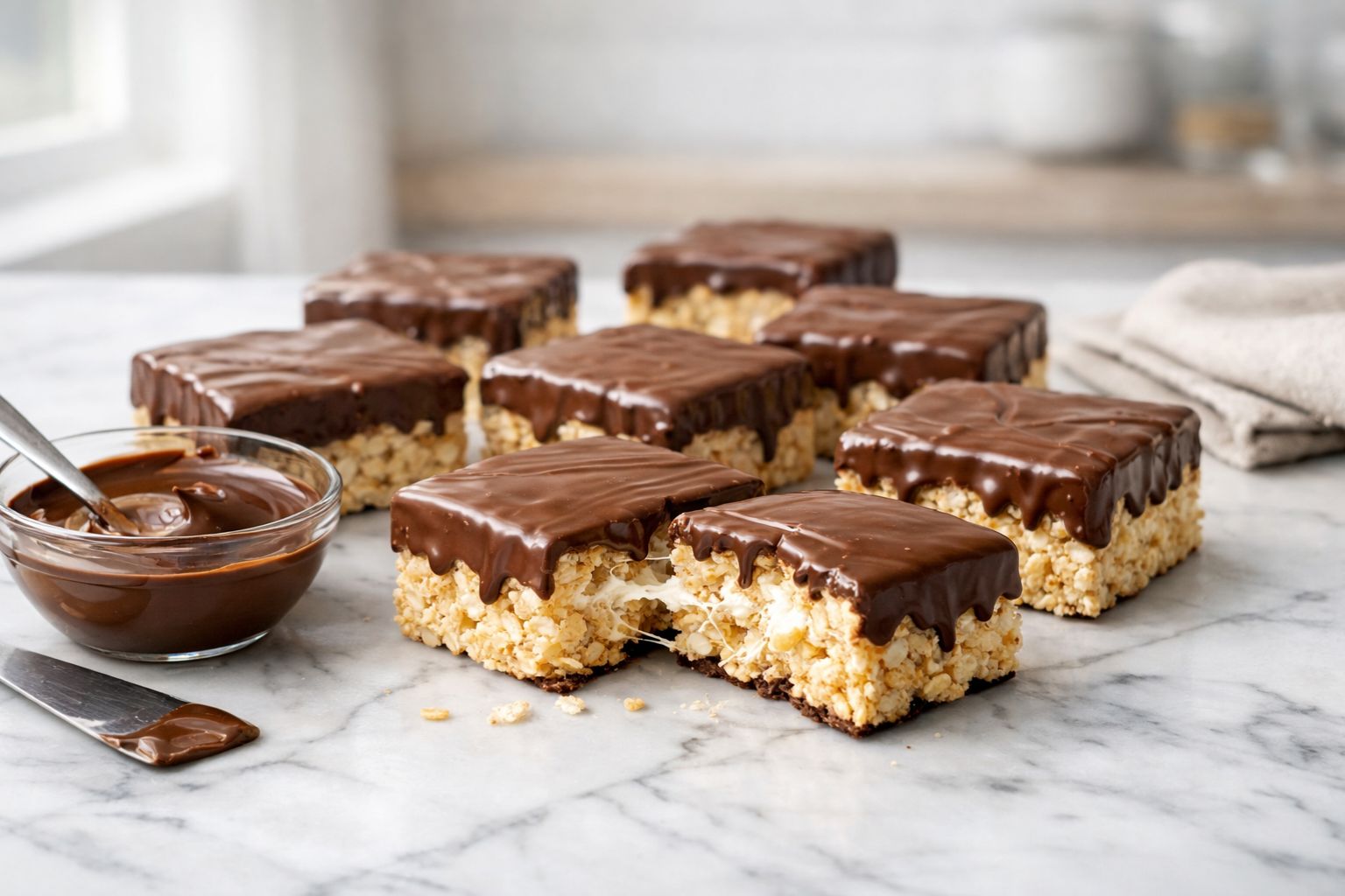 Chocolate Covered Rice Krispie Treats