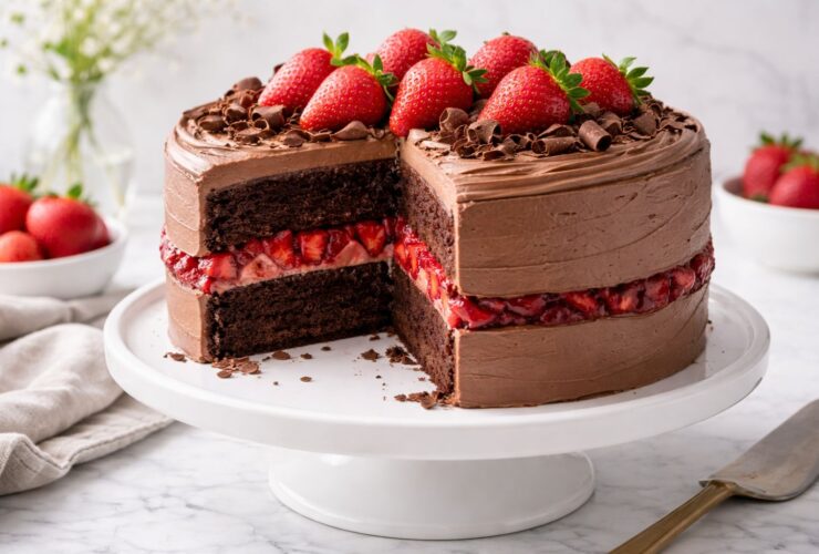 Chocolate Strawberry Cake Recipe