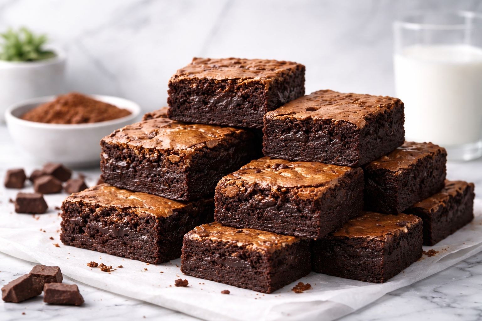 Cocoa Fudge Brownies Recipe
