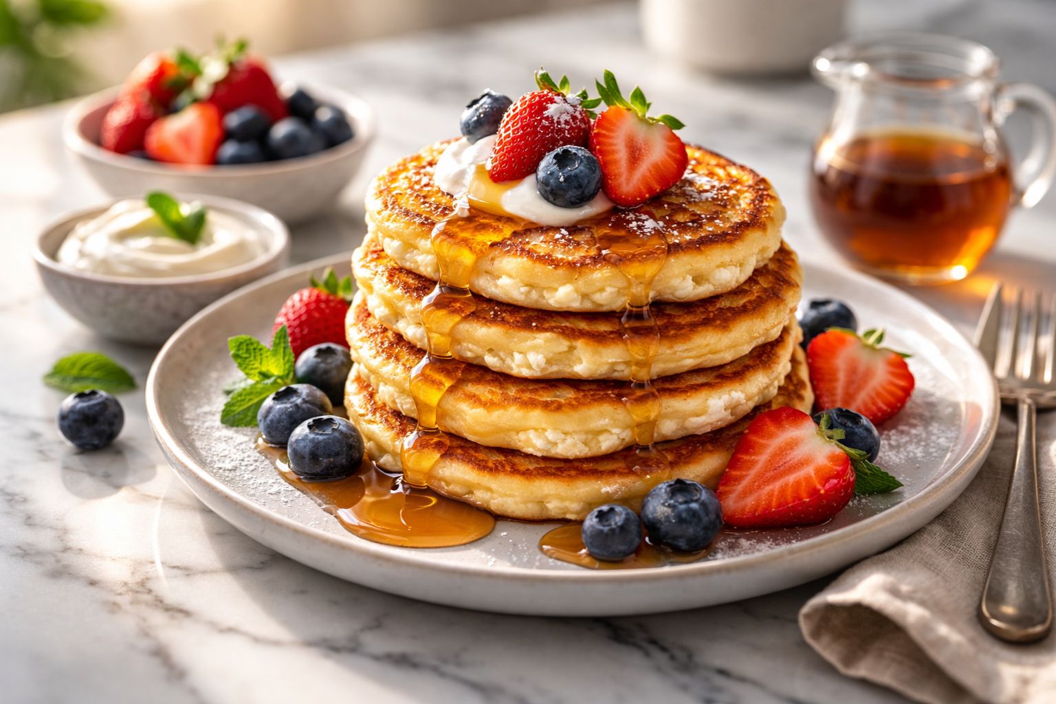 Cottage Cheese Pancakes Recipe