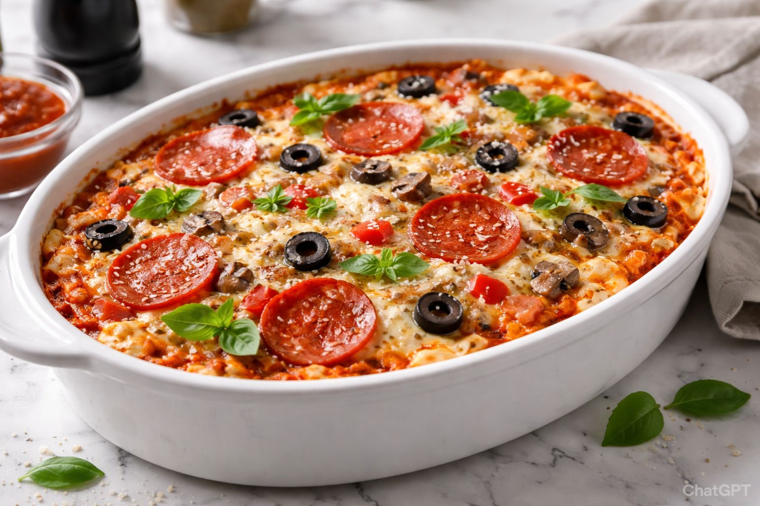 Cottage Cheese Pizza Bowl Recipe
