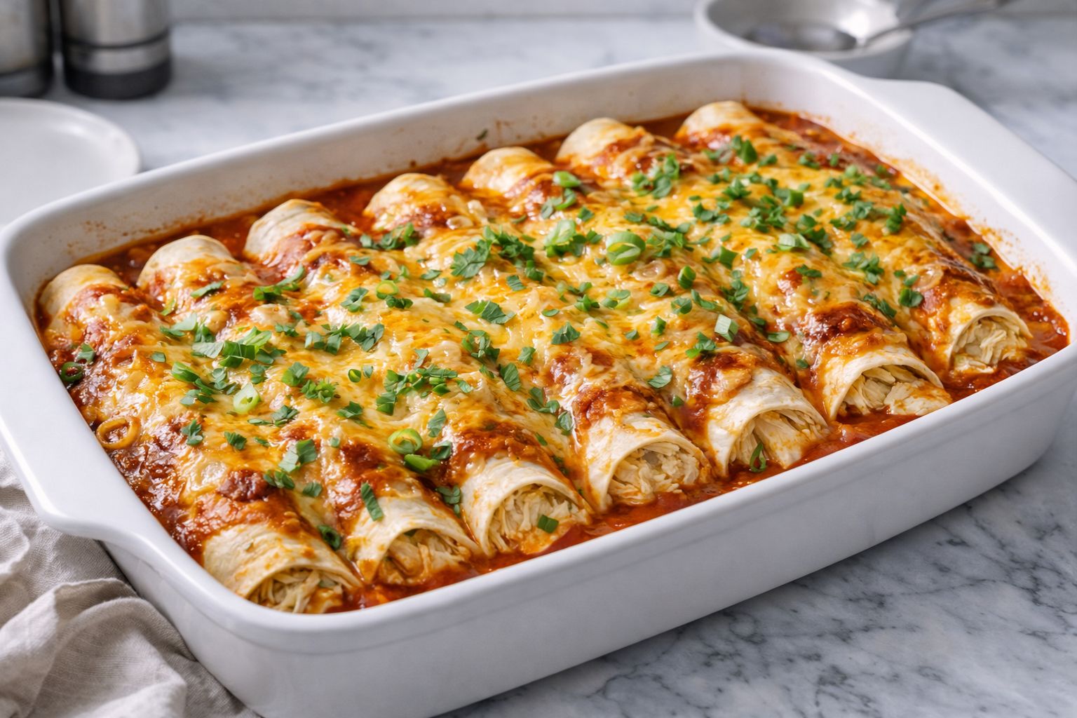 Cream Cheese Chicken Enchiladas Recipe