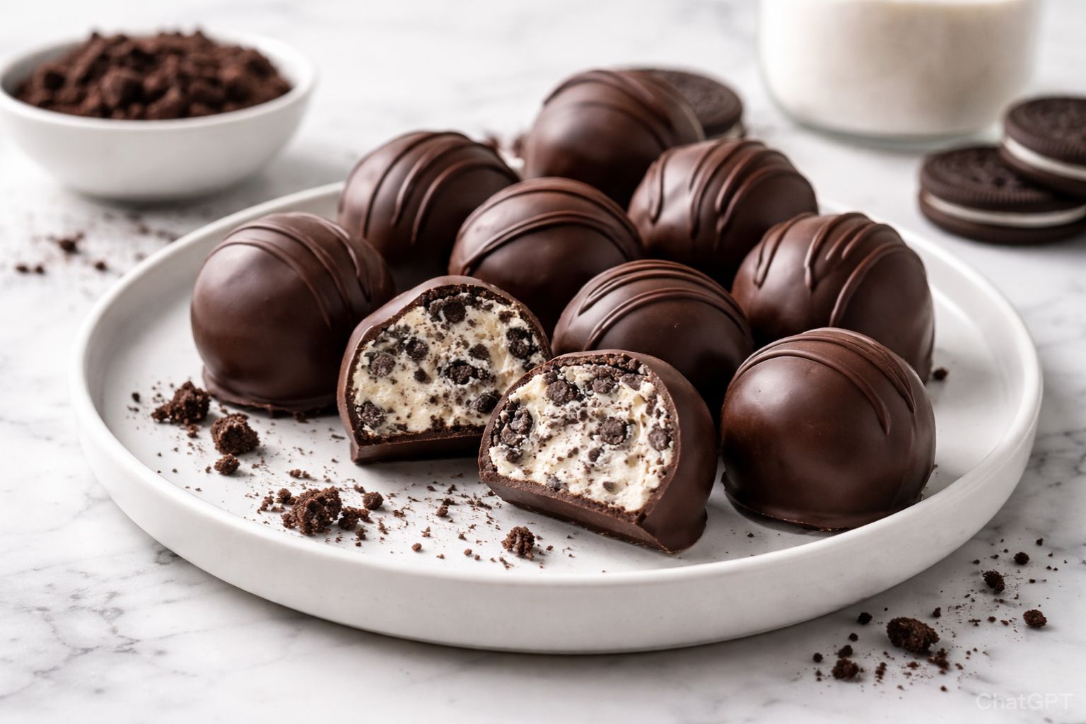 Cream Cheese Oreo Protein Balls