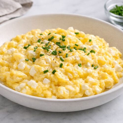 Creamy Cottage Cheese Scrambled Eggs