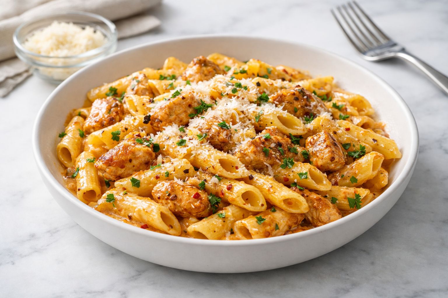 Creamy Cowboy Butter Chicken Pasta