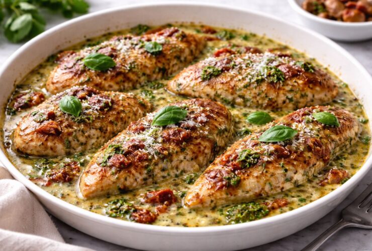 Creamy Pesto Chicken Recipe