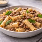 Creamy Sausage Rigatoni Pasta Recipe