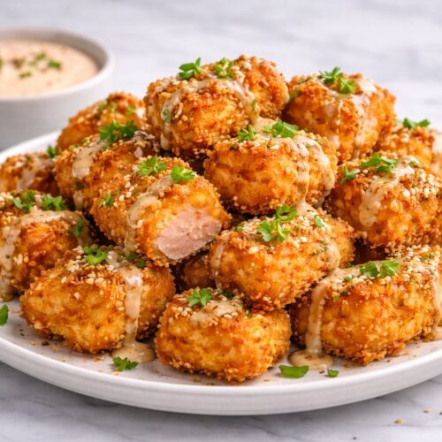 Crispy Bang Bang Salmon Bites