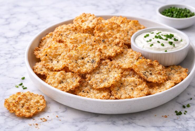 Crispy Cottage Cheese Chips