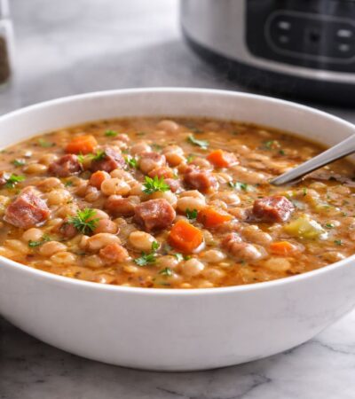 Crockpot Ham and Bean Soup