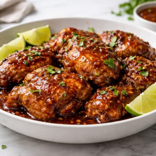 Crockpot Honey Chipotle Chicken Thighs