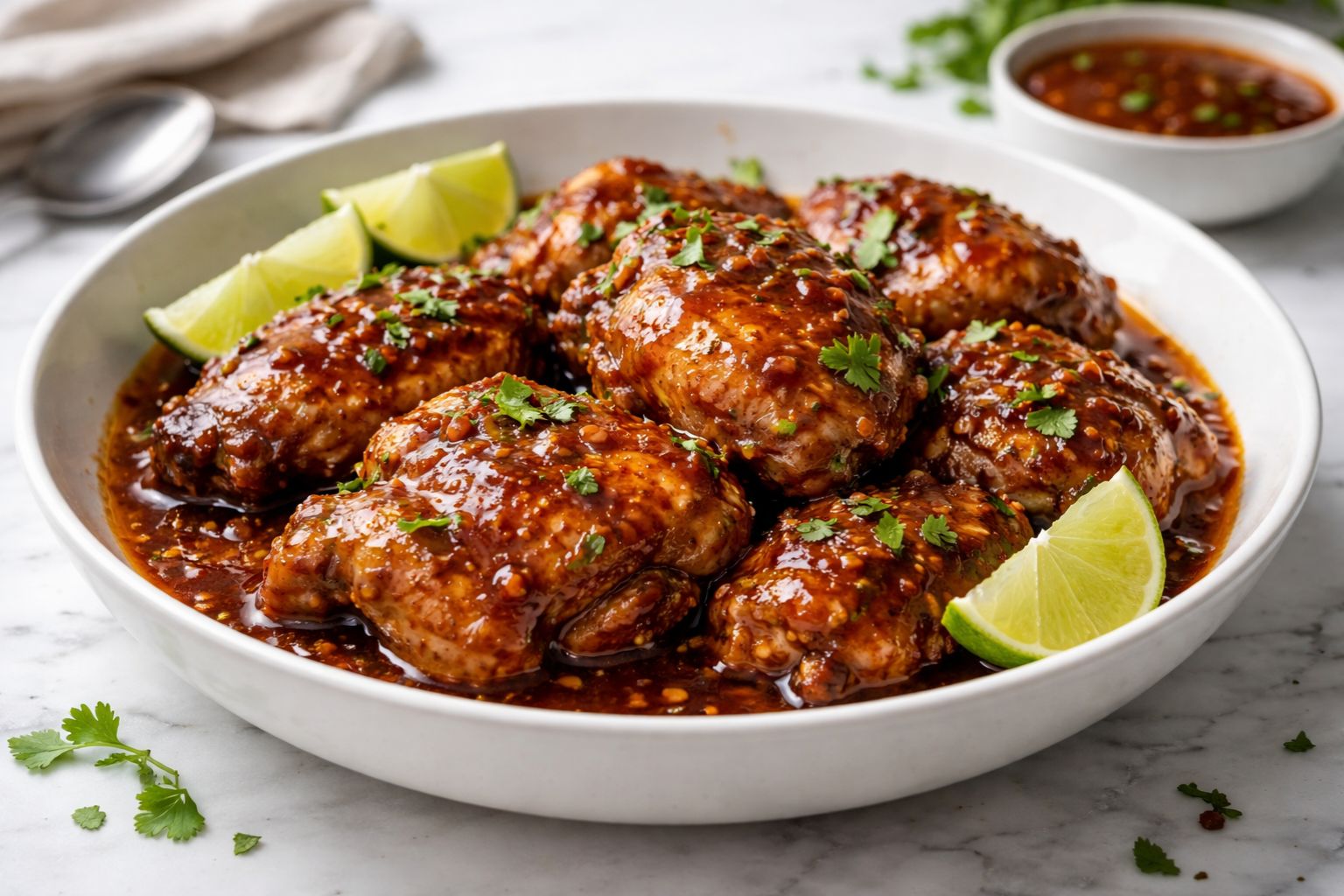 Crockpot Honey Chipotle Chicken Thighs