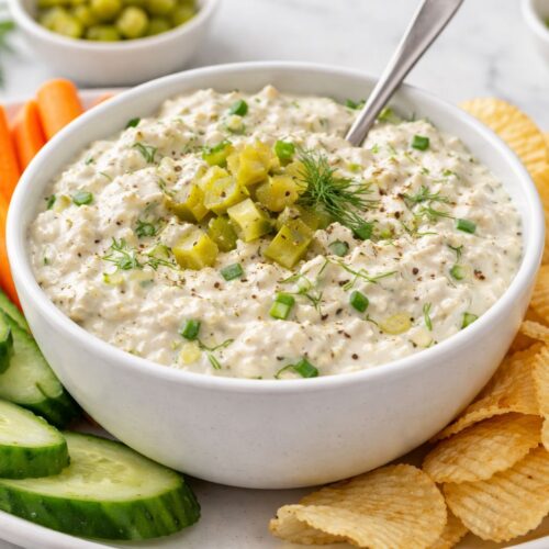 Dill Pickle Cottage Cheese Ranch Dip