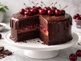 Drunken Cherry Chocolate Cake