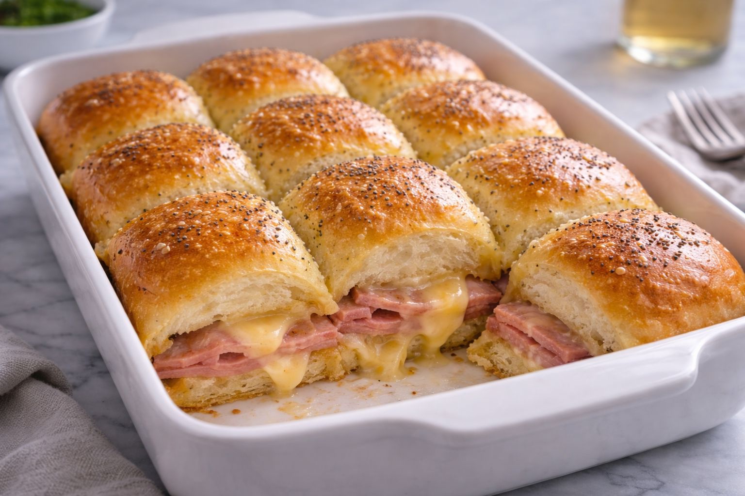 Ham and Cheese Hawaiian Rolls Recipe