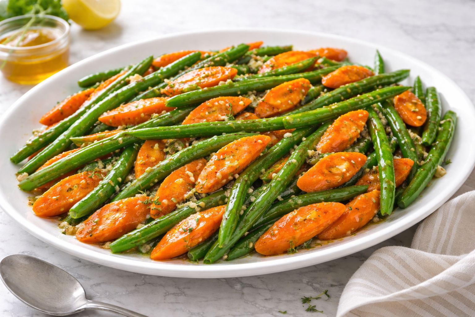 Honey Glazed Carrots & Green Beans