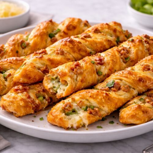 Jalapeno Popper Puff Pastry Twist
