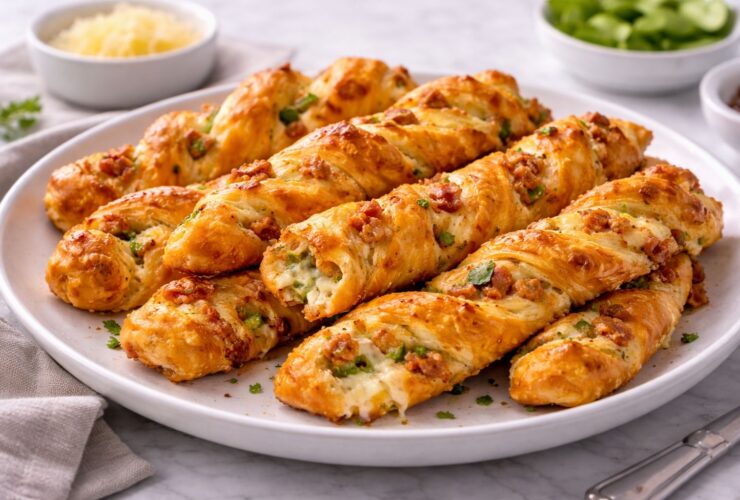 Jalapeno Popper Puff Pastry Twist