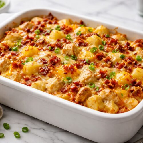 Loaded Potato Ranch Chicken Casserole