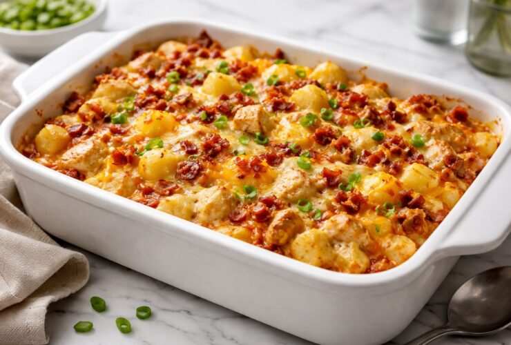 Loaded Potato Ranch Chicken Casserole