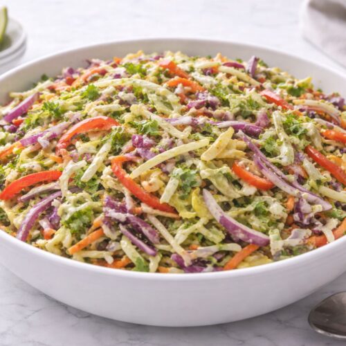 Mexican Coleslaw With Cilantro Lime Dressing