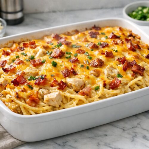 Monterey Chicken Spaghetti Casserole Recipe