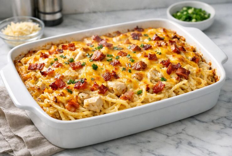 Monterey Chicken Spaghetti Casserole Recipe