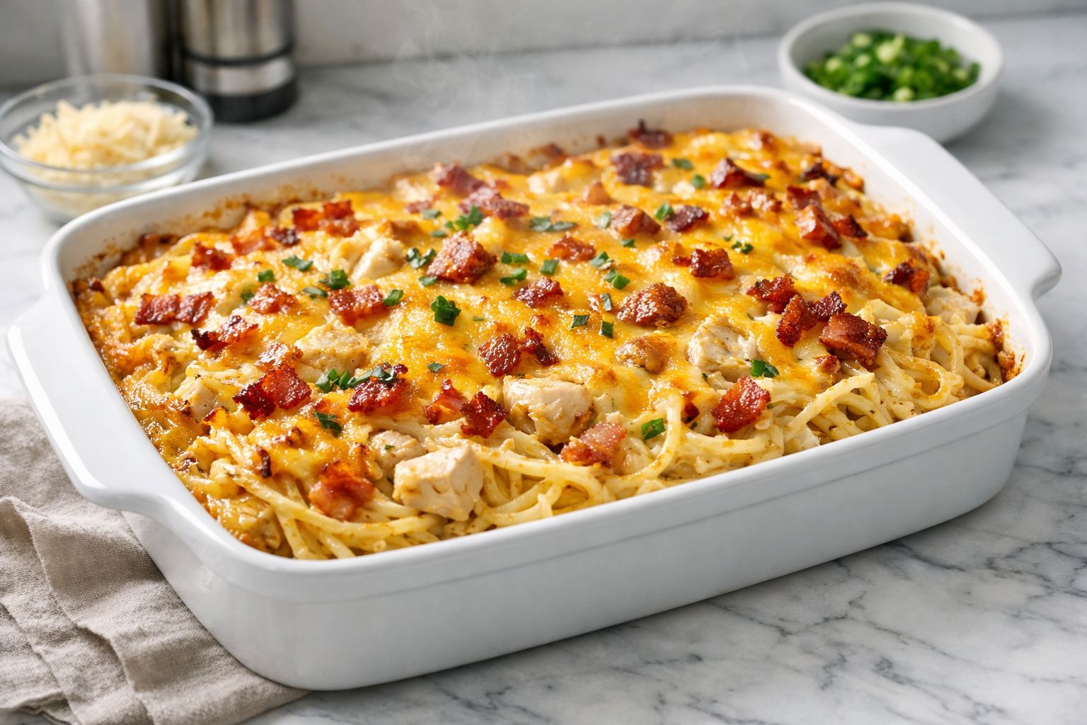 Monterey Chicken Spaghetti Casserole Recipe