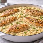 One-Pan Creamy Parmesan Chicken and Rice