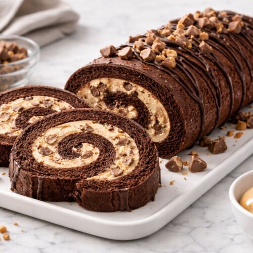 Peanut Butter Cup Chocolate Roll