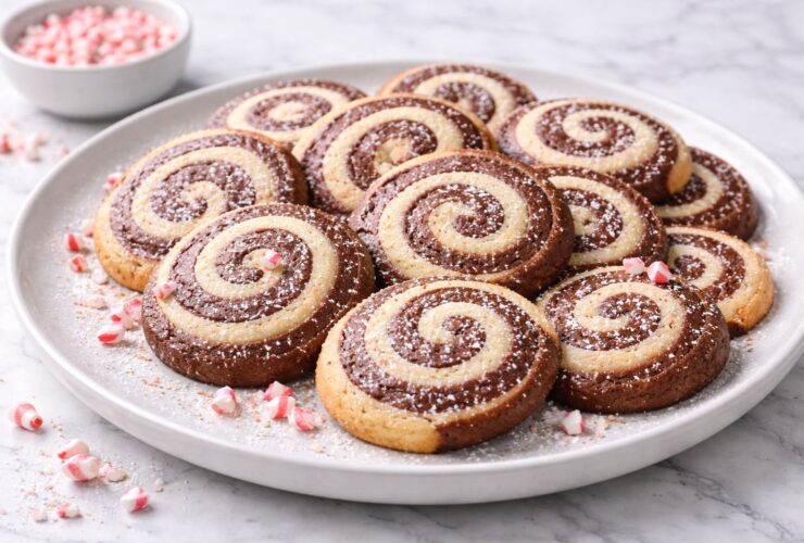 Peppermint Chocolate Swirl Cookies