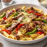 Philly Cheese Steak Pasta Recipe
