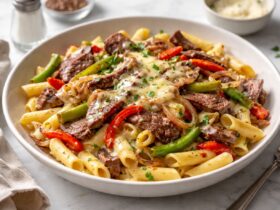 Philly Cheese Steak Pasta Recipe
