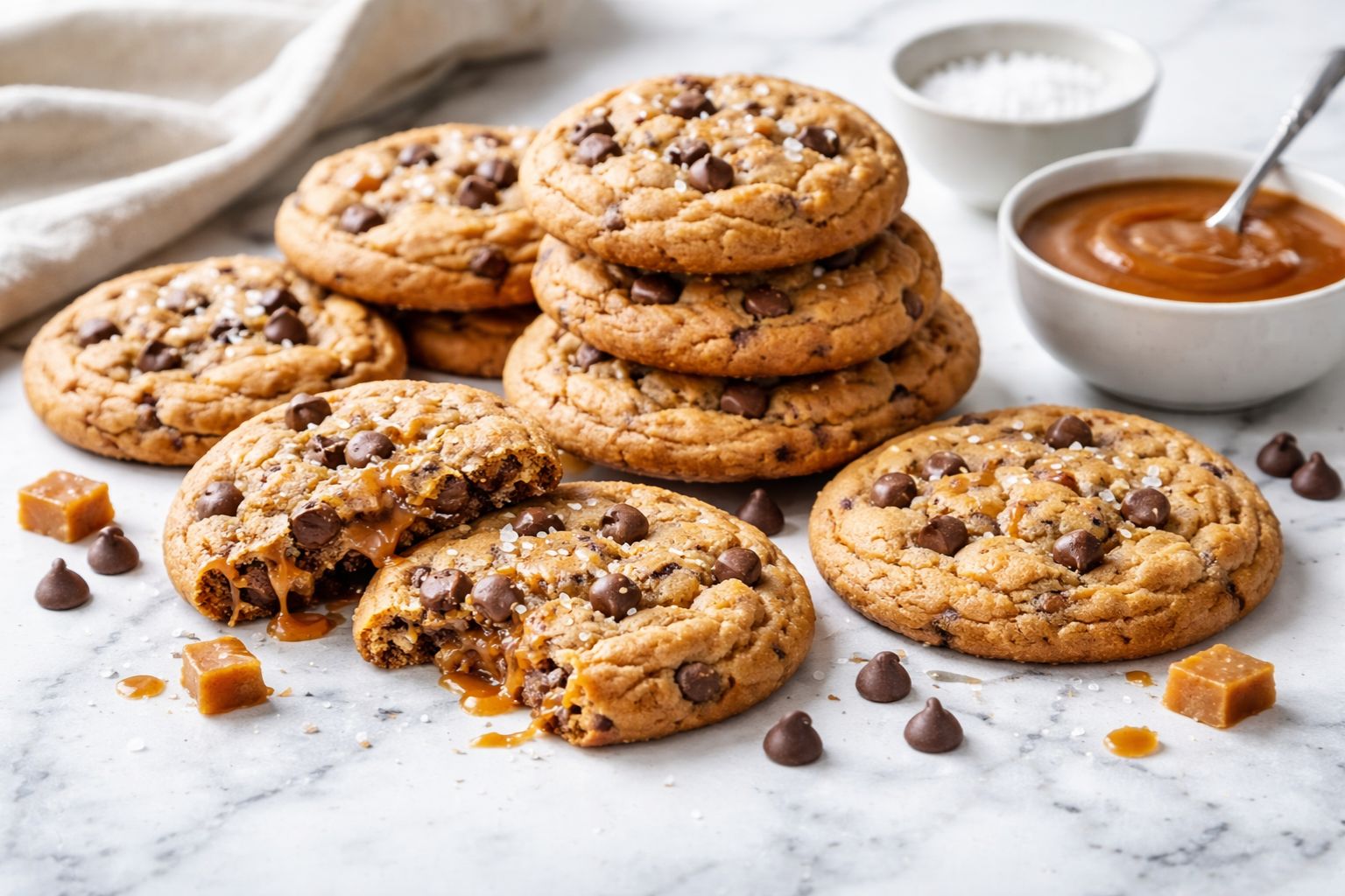 Salted Caramel Chocolate Chip Cookies Recipe