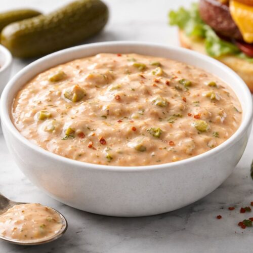Spicy Dill Pickle Burger Sauce
