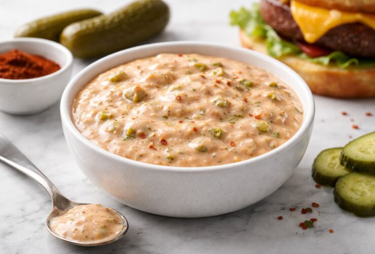 Spicy Dill Pickle Burger Sauce