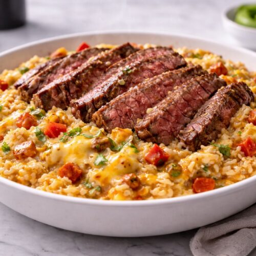 Steak Queso Rice Recipe