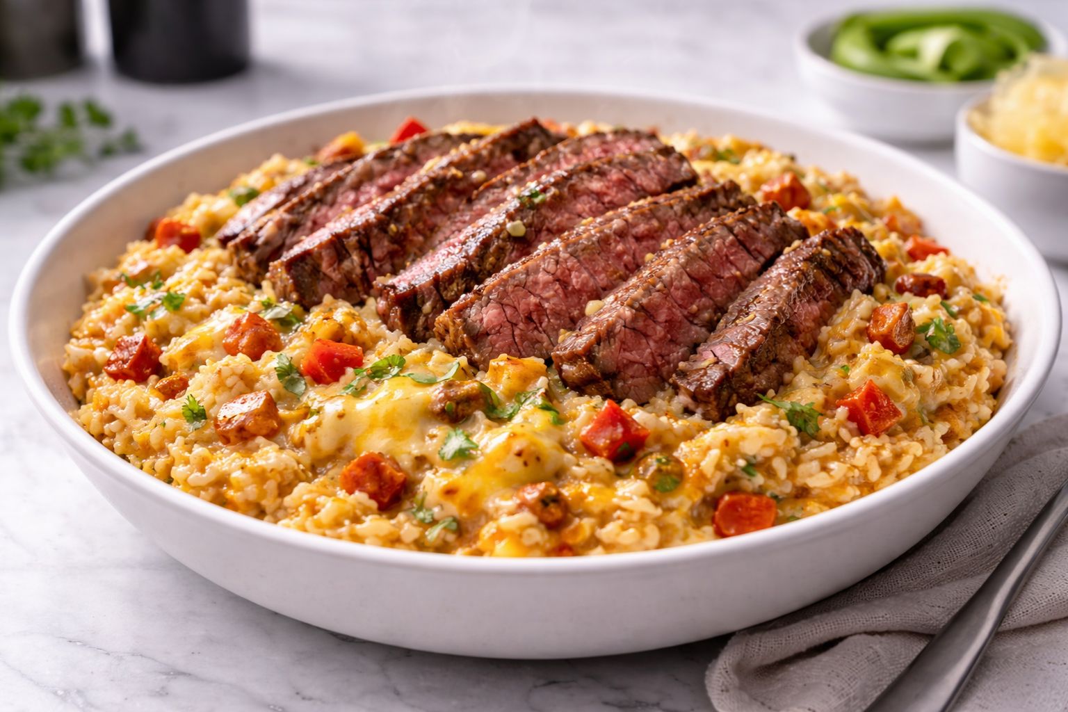 Steak Queso Rice Recipe