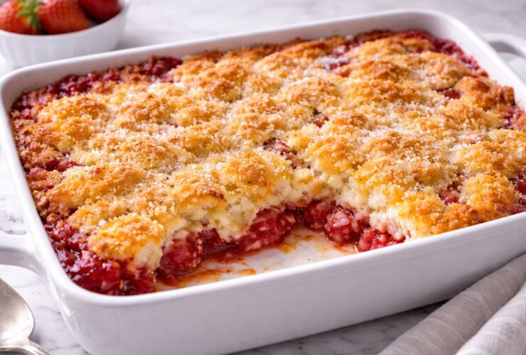 Strawberry Cheesecake Dump Cake Recipe