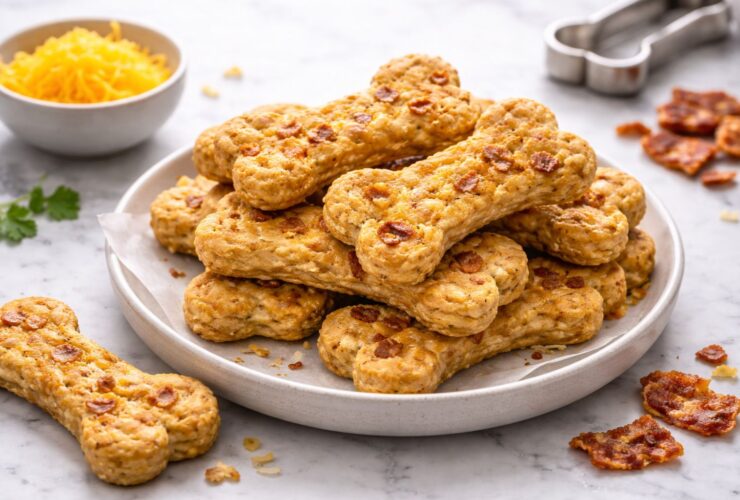 Bacon & Cheese Dog Biscuits Recipe