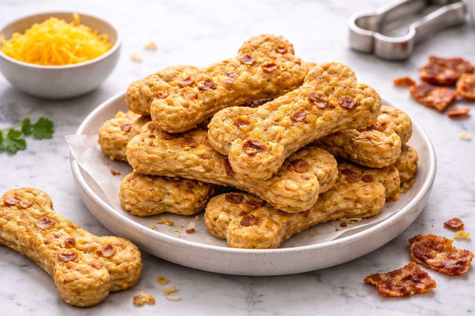 Bacon & Cheese Dog Biscuits Recipe