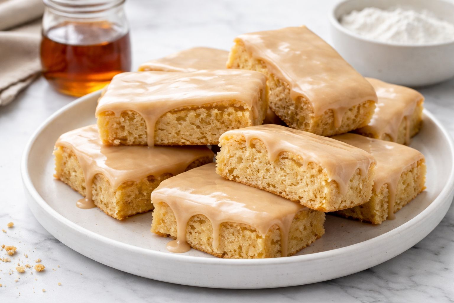 Baked Maple Donut Bars Recipe