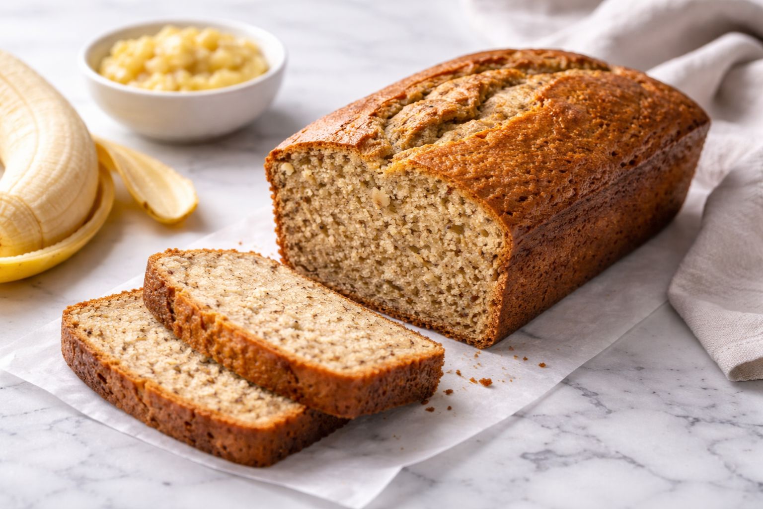 Banana Bread Recipe 2 Bananas