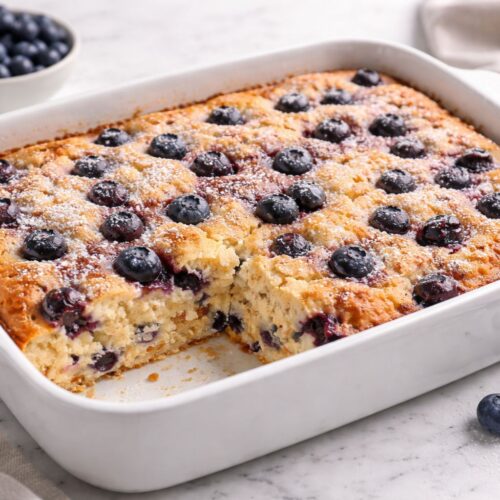 Blueberry Cottage Cheese Breakfast Bake