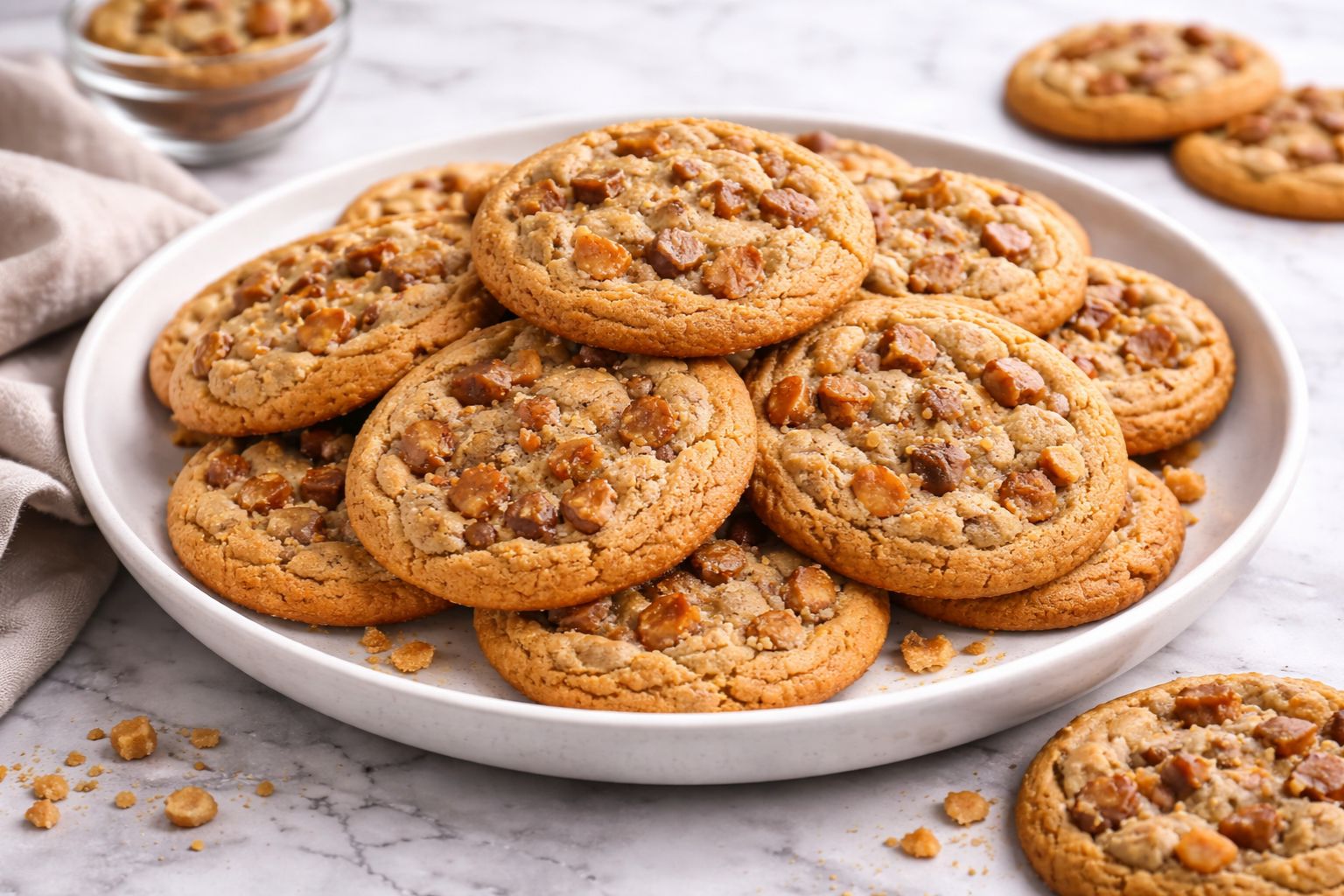 Brown Butter Toffee Cookies Recipe