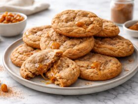 Brown Sugar Cinnamon Caramel Cookies