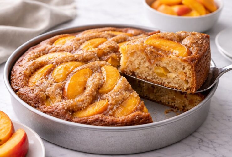 Brown Sugar Peach Cake Recipe