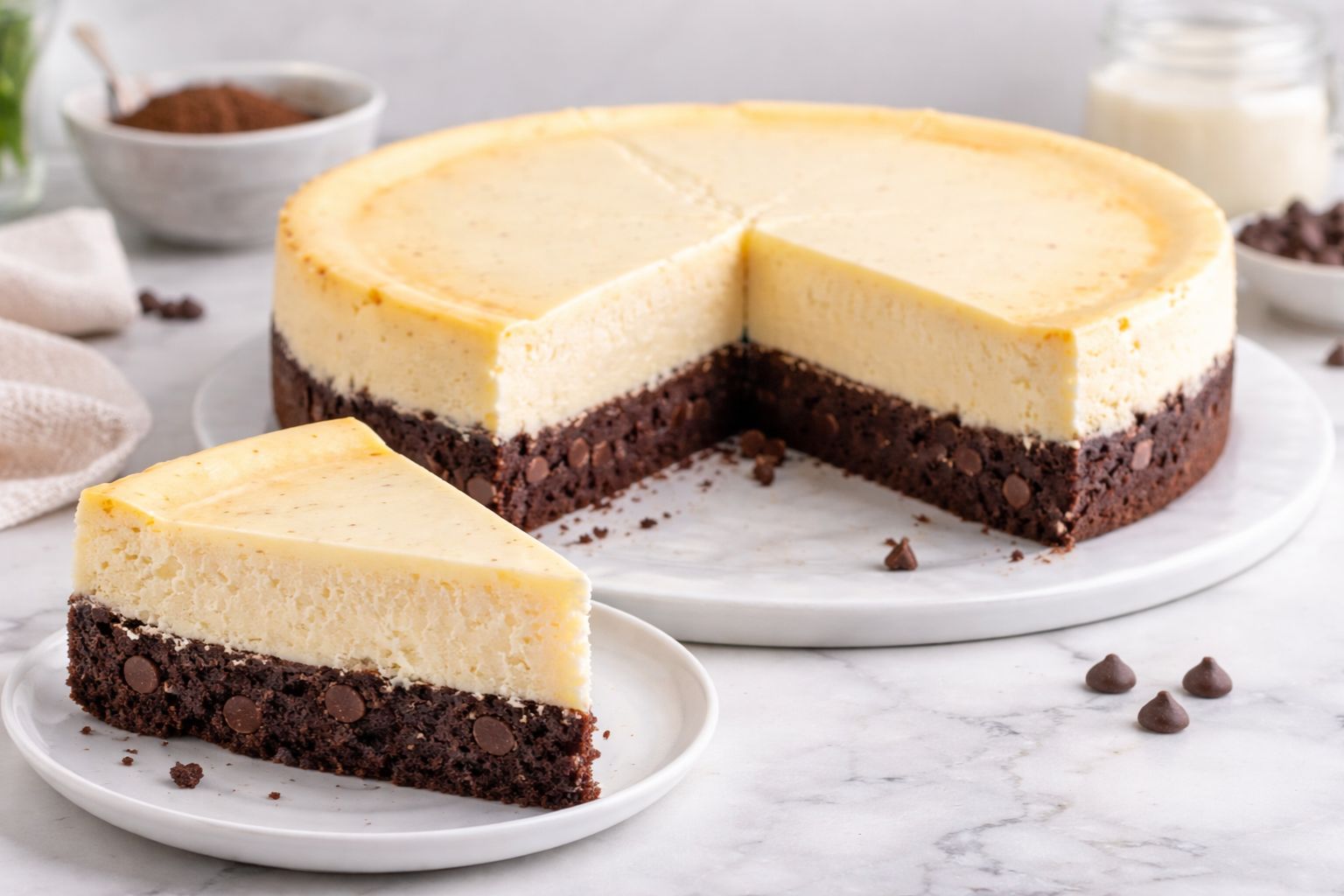Brownie Bottom Cheesecake Recipe